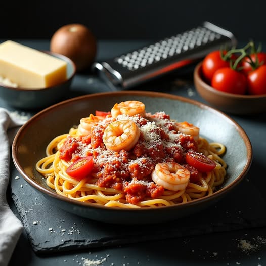 Món Spaghetti Seafood hải sản thơm ngon.