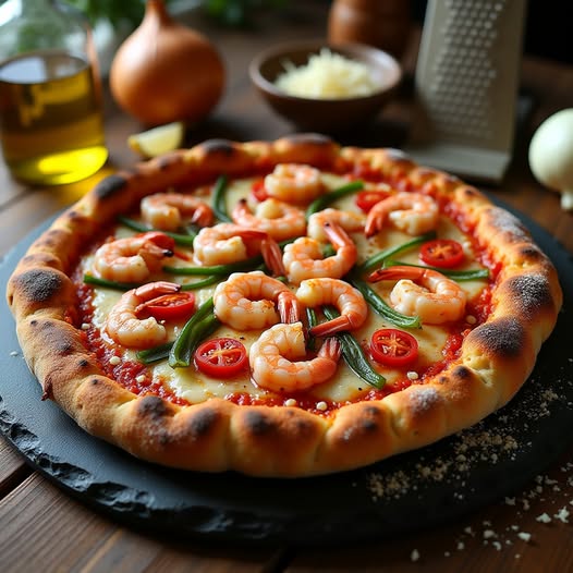 Sản phẩm Michigan Pizza vuông cháy cạnh cực hấp dẫn.