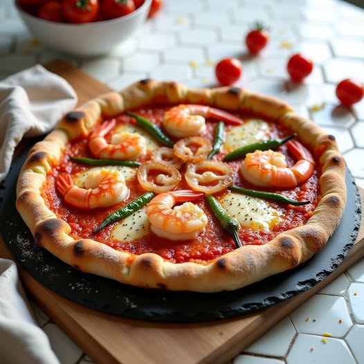 Seafood Pizza Đông Lạnh