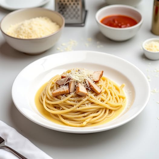 SPAGHETTI SMOKED CHICKEN